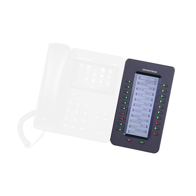 Módulo de Expansión de Teclas / 20 Teclas de Dos Colores / LCD Retroiluminada / Hasta 160 Extensiones / 4 Módulos en Cascada