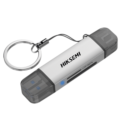 Lector de Tarjetas / USB 3.2 5 Gbps / Dual USB-A y USB-C / SD y Micro SD Simultáneo / Aluminio 73 mm