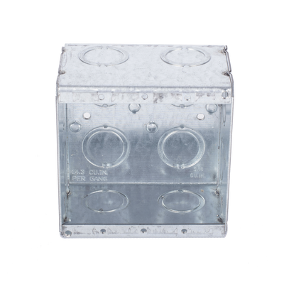 Caja Multigang / 2 Gangs / 2.5 in (6.35 cm) Profundidad / 12 Entradas 1/2-3/4 in (1.27-1.91 cm)