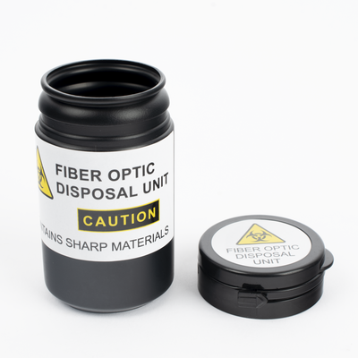 Bote para Deshechos de Fibra Óptica / 75 mm x 43 mm / PE / 80 ml / 2.95 x 1.69 in