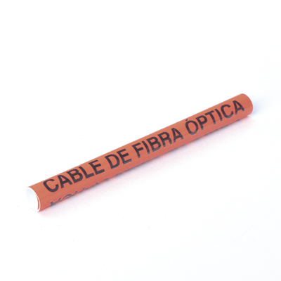 Marcador de Fibra Óptica / Vinilo Exterior UV / 6.4 a 12.5 mm (0.25 a 0.49 Pulgadas) / 10 cm Largo / Naranja