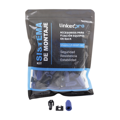 Kit de Montaje Rápido para Rack / Sin Tuercas Enjauladas / Carga 50 kg (110.2 lb) / 19 Pulgadas / 50 Piezas / Polímero Resistente