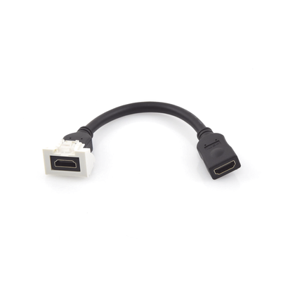Adaptador HDMI / Pigtail Hembra-Hembra / 4K UHD / HDMI 2.0 / Faceplate 2 Salidas / 0.61 m (2 ft) / Blanco