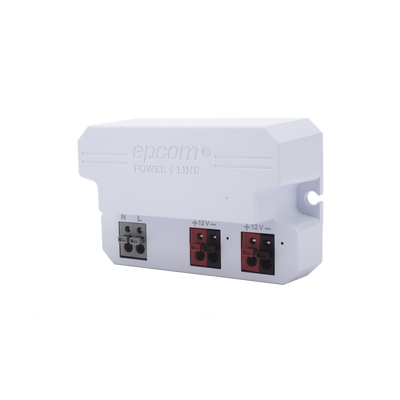 Fuente de Alimentación / 12 Vcc / 2 A / Entrada Universal 110-240 Vca / Doble Salida con Terminales de 2 Pines / Operación -20°C a 45°C