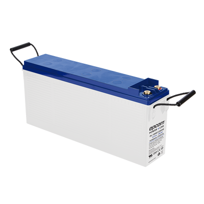Batería de Ciclo Profundo AGM-VRLA / 12V 100Ah (10h) / Placas Gruesas Alta Densidad / Carcasa Ignífuga UL94-V0 / Terminal M8 / Baja Autodescarga / 1620A Cortocircuito