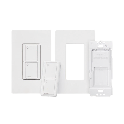 Kit Interruptor de Pared Inalámbrico / 5 A / 120 V / Control Remoto 2 Botones / RF a Través de Muros / Requiere Neutro