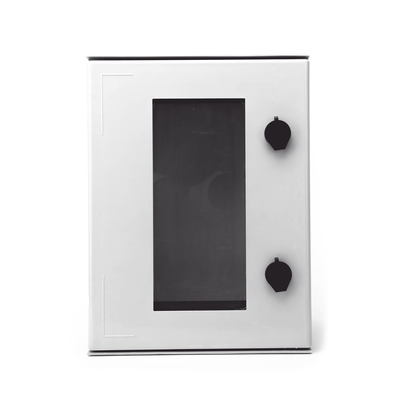 Gabinete de Poliéster IP65 / Puerta Transparente / 300 x 400 x 200 mm / Placa Trasera Incluida / Carga Máxima 30 kg
