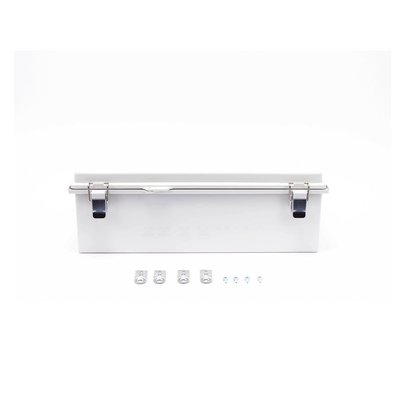 Gabinete de Protección IP66 / ABS 350 x 465 x 160 mm / Cierre con Broche Inoxidable / Opción Candado / Compatible Ventilación 60x60 mm