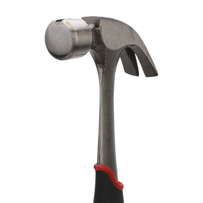 Martillo de Uso Rudo / Acero Forjado Monobloque / 16 oz (454 g) / Uña Curva / Sujetador Magnético / Mango Antideslizante
