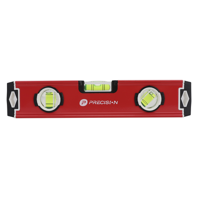 Nivel Magnético Torpedo / 9" (228 mm) / Triple Burbuja / Exactitud 1.0 mm/m / Aluminio con TPR