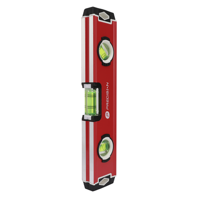 Nivel Magnético Torpedo / 9" (228 mm) / Triple Burbuja / Exactitud 1.0 mm/m / Aluminio con TPR
