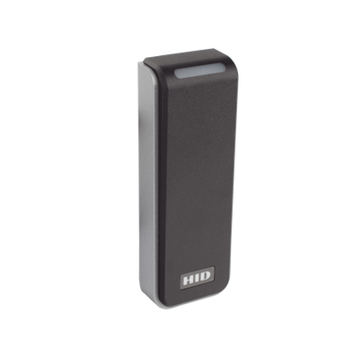 Lector de Control de Acceso Multitecnología / Seos, iCLASS, MIFARE, Proximity / NFC y Bluetooth 10 m (32.8 ft) / Salida Wiegand y OSDP / Montaje 45 mm