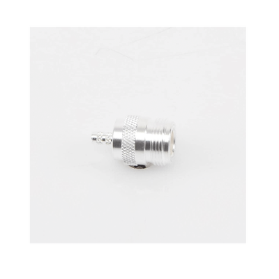 Conector Coaxial N Hembra / Anillo Plegable / Cables LP-195, LP-142, RG-142/U, LMR-195 / Cuerpo Bronce Niquelado / Contacto Oro / Aislante Teflón