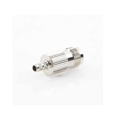 Conector TNC Hembra / Anillo Plegable / RG-58/U, RG-142/U / Bronce Niquelado / Contacto Oro / Aislante Delrin