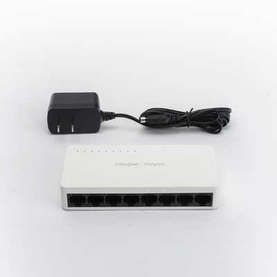 Switch No Administrable / 8 Puertos 10/100 Mbps / Plug & Play / Cloud Visible / Montaje Escritorio o Rack / 2.3 W