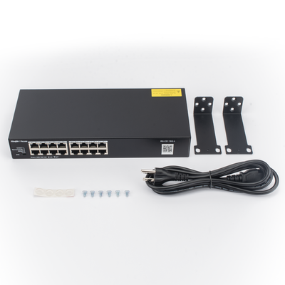 Switch No Administrable / 16 Puertos Gigabit / 32 Gbps / Fanless / Protección 4 kV