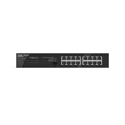 Switch No Administrable / 16 Puertos Gigabit / 32 Gbps / Fanless / Protección 4 kV