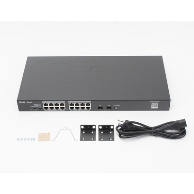 Switch PoE+ No Administrable / 18 Puertos Gigabit / 2 Uplinks SFP 1G / 247 W / Conmutación 36 Gbps / Protección 4 kV