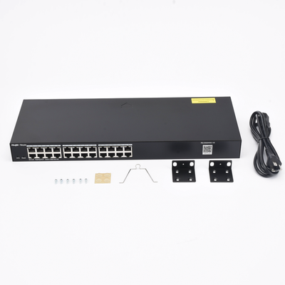 Switch Administrable / 24 Puertos Gigabit / Auto-Negociación / Gestión en la Nube / Montaje Rack / Compatible CCTV