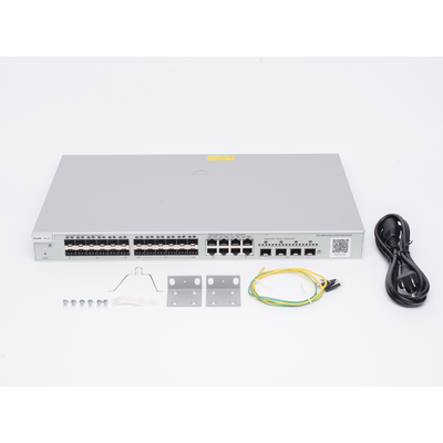 Switch Capa 3 Administrable / 24 Puertos SFP 1G / 8 Puertos Combo 10/100/1000 / 4 Puertos SFP+ 10G / 128 Gbps / 96 Mpps