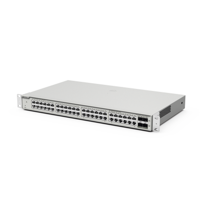 Switch Administrable Capa 2+ / 48 Puertos Gigabit / 4 SFP+ 10Gb / Conmutación 176 Gb/s / Protección 6 kV / Gestión en Nube