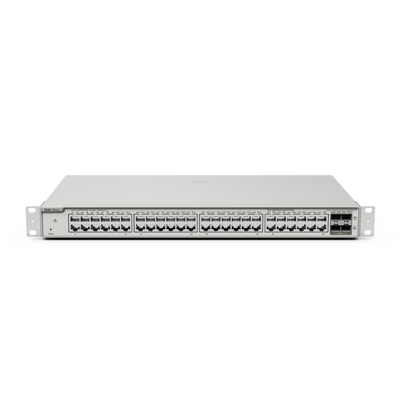 Switch Administrable Capa 2+ / 48 Puertos Gigabit / 4 SFP+ 10Gb / Conmutación 176 Gb/s / Protección 6 kV / Gestión en Nube
