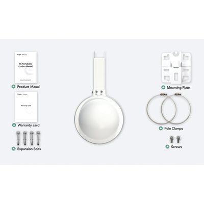 Punto de Acceso Mesh / Wi-Fi 6 / IP68 / 360° / MU-MIMO 2x2 / 1774 Mbps / 256 clientes