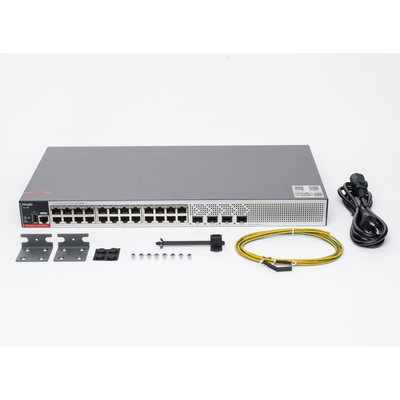 Switch PoE+ / 24 Puertos Gigabit / 4 Uplink SFP 2.5G / 370W PoE / 68 Gbps / 10 kV Surge / 1.72 in