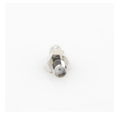 Conector Coaxial SMA Hembra / Anillo Plegable / Para Cables RG-8/X, LMR-240, Belden 9258 / Cuerpo Níquel / Contacto Oro / Aislante Teflón