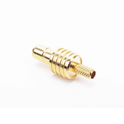 Conector SMB Hembra / Anillo Plegable / RG-174/U, 8216, M17RG-316 / Bronce Niquelado / Contacto Oro