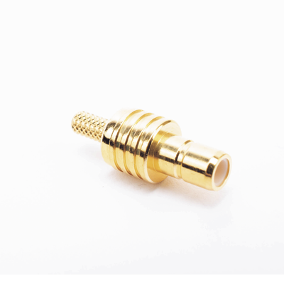 Conector SMB Hembra / Anillo Plegable / RG-174/U, 8216, M17RG-316 / Bronce Niquelado / Contacto Oro