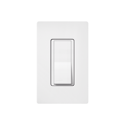 Interruptor de Pared Unipolar / 15 A / 120/277 V / Accionamiento Paleta / Acabado Snow Satinado