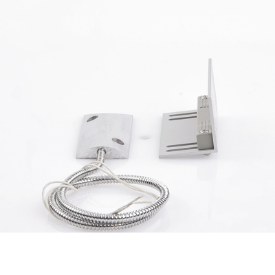 Contacto Magnético para Piso Uso Rudo / GAP 75 mm (3 in) / Cable Blindado 55 cm / 12 VCC / 0.5 A / Placa de Montaje en L