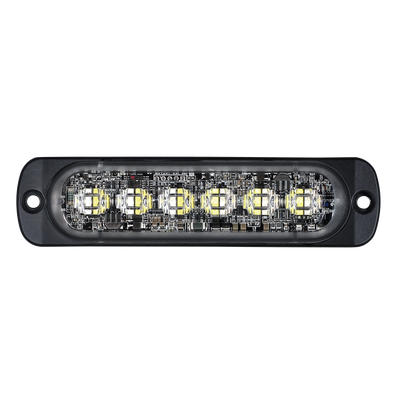 Luz Auxiliar LED / 12 LED / Rojo/Azul / Perfil Ultra Delgado 9 mm / 28 Patrones / SAE J595 Clase 1 / ECE R65 Clase 1