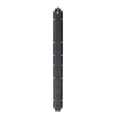 PDU Vertical / 10 Contactos NEMA 5-15R / 120Vca 15A / 2.5m Cable / 3.1 x 37.5 x 3.9 in