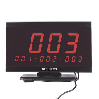 Pantalla receptora inalámbrica / 433.92 MHz / 100-200 m / 999 transmisores / 9 áreas / 328-656 pies
