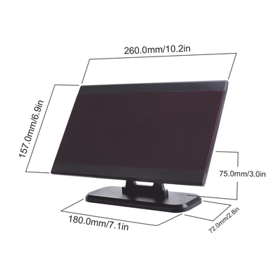 Pantalla receptora inalámbrica / 433.92 MHz / 100-200 m / 999 transmisores / 9 áreas / 328-656 pies