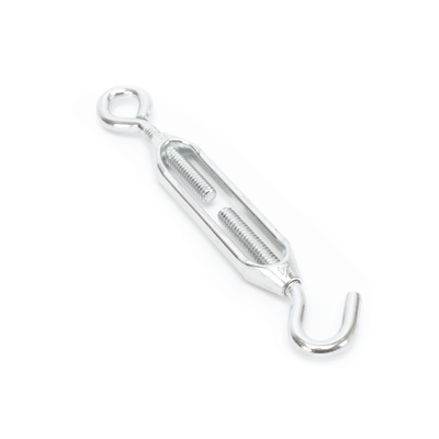 Tensor de Cable / Ojo-Gancho / 1/4 in / Carga 150 kg / Carrera 2-1/8 in / Aleación de Zinc / Galvanizado en Caliente