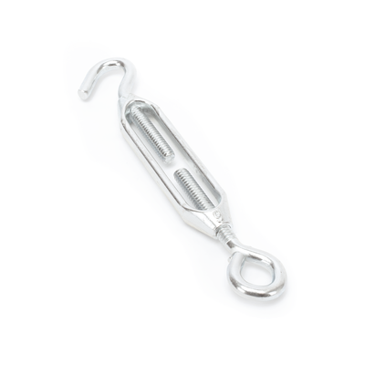 Tensor de Cable / Ojo-Gancho / 1/4 in / Carga 150 kg / Carrera 2-1/8 in / Aleación de Zinc / Galvanizado en Caliente
