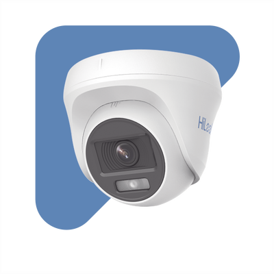 Turret TURBOHD / 1080p 2MP / Color 24/7 / Lente 2.8 mm / Luz Blanca 20 m / 65.6 ft / Audio Coaxitron / Interior Policarbonato