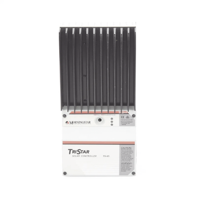 Controlador de Carga Solar PWM / 45 A / 12V 24V 48V / Puerto RS-232 / Hasta 4 kW / 7 Preajustes / Operación hasta 60°C / 13.1 ft² Disipador