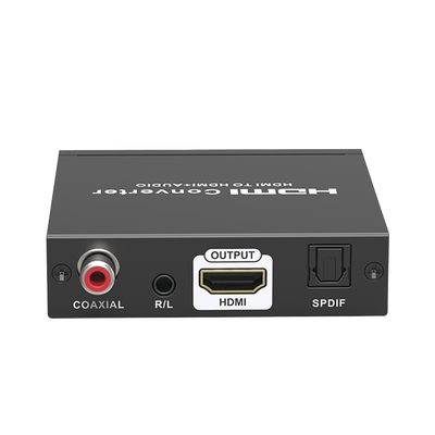 Extractor de Audio HDMI / 4K 60 Hz HDR / Salida SPDIF + Coaxial + R/L 3.5 mm / ARC / HDCP 1.4/2.2 Bidireccional / Salida HDMI Solo Video