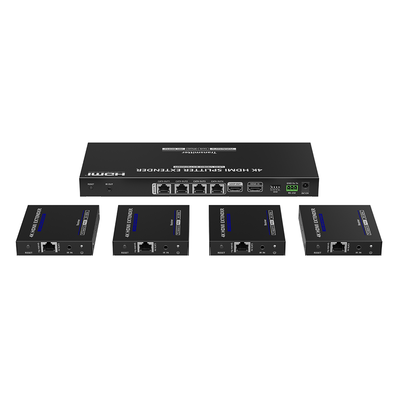 Extensor y Divisor HDMI 1x4 / 4K @ 60 Hz / Hasta 70 m (229.7 ft) / HDR10 / IR Bidireccional / RS232 / PoC