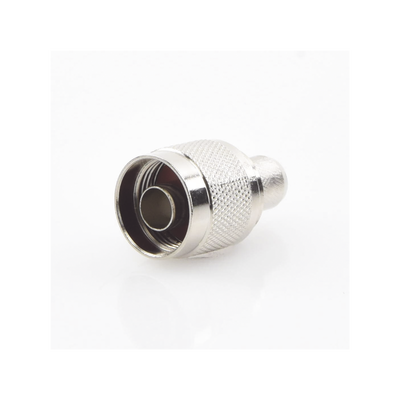 Conector Coaxial N Macho / 75 Ohm / Montaje en Línea / RG-11 / Contacto Oro / Aislante Teflón