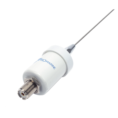 Antena Marina VHF / 156-163 MHz / 3.5 dBi / Acero Inoxidable / Cable 4.5 m (14.8 ft) / Montaje en L / PL-259 / Exterior