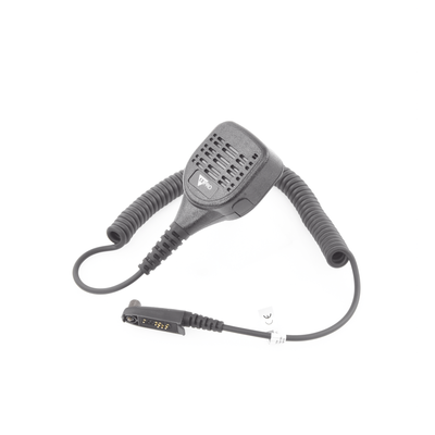 Micrófono-Bocina Portátil / Impermeable IP55 / Cancelación de Ruido / Cable PU Reforzado con Kevlar / Pinza Giratoria 360° / Jack 3.5 mm