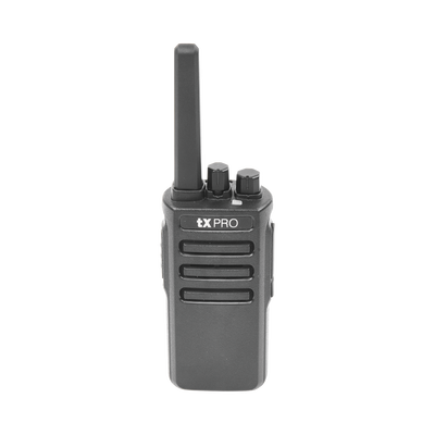 Radio Portátil Analógico / UHF 400-470 MHz / 5W / 16 Canales / Scrambler / Batería 2500 mAh / VOX