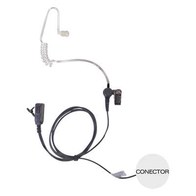 Micrófono-Audífono de Tubo Acústico / Grado Médico / Conector 3.5 mm / Compatible KENWOOD y ABELL