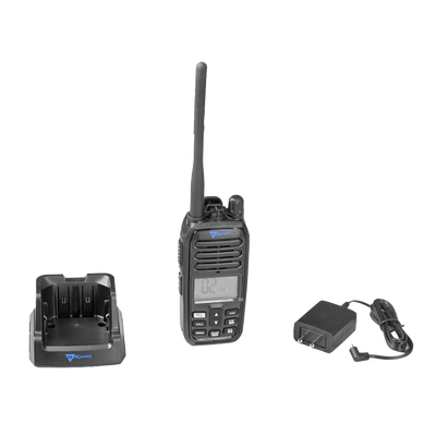 Radio Portátil VHF Marino / IP67 Sumergible / 5W / Dual-Watch / NRC Anti-Ruido / Luz LED de Emergencia Activada por Agua / 156-163 MHz