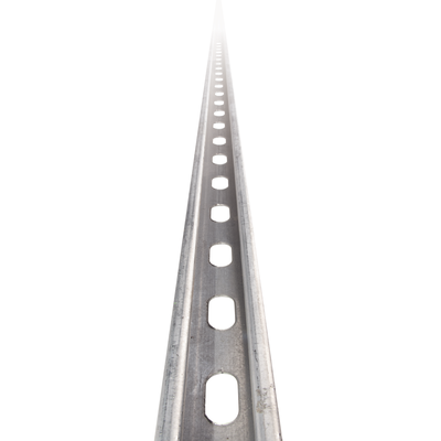 Unicanal perforado / 4x2 U30 / 3000 mm (9.84 ft) / Acero al carbón calibre 16 y 12 / Electro zinc 15-20 μm / ASTM y NF
